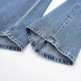 Women's INS Burst Retro Fashion Trousers Waist Spliced Casual Straight