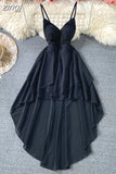 Black/White Irregular Spaghetti Strap Long Dress Women Sexy Strapless High Waist Ruffle Open Back Vestidos 2023 New