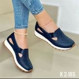 Large-Size Shoes Thick Sole Casual Fashion Women's Shoes Comfortable Flat Sole Round Head Pedal Single Shoes