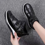 And South Korea Plus Cotton Cotton Short-Bodied Snow Boots Large-Size Round Head Warm Thick-Soled Cotton Shoes