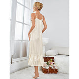Zingj Women's Pajamas Summer High Sense Ice Silk Sexy Halter Nightdress Female