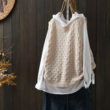 Knitted Vest Vest Women's Jacket 2025 New Loose Leisure Vest Women's Fashion Women's Spring And