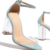 High-Heeled Fashion Sandals Women Summer Round Head Thick Heel Buckle