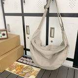 Vintage Wash Large Canvas Shoulder BagOutfit