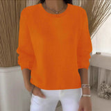 Sheintemu Autumn And Winter Long-Sleeved Solid Color Sweater New
