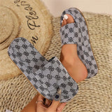 Slippers Women Wear Round Head Small Plum Flowers Light Word Women's Slippers Womens