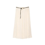 For Women's INS Burst Cascade Decoration Translucent Shirt + With Belt Hanging
