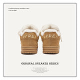 Shoes Destruction Aesthetic Series Of Double Shoes Tongue Winter Warm Cotton Shoes Short Boots Snow Boots Men And Women The