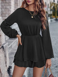 2025 Autumn / Winter Fashion Women's Wear Trend Solid Color Round Collar Waist Knit Long Sleeve