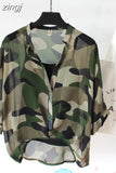 Two Piece Set Leopard Chiffon Shirts Summer Half Sleeve Loose V-Neck Women Casual Blouse Sexy Casual Striped Tops