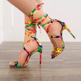 Fashion Sandals Women's Summer Sheel Ring Strap High Heel