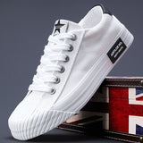 The Autumn Of 2025, The New Men's Shoes Korean Fashion Trend Is Full Of Men's Leisure Canvas Shoes Comfortable Breathable Flat
