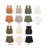 Vest 99293210 High Waist Casual Shorts 9929221