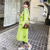 Zingj Trench Coat Female Spring And Autumn 2024 Spring New Medium And Long Korean British Style Small People Wear A