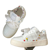 Thick-Soled Shoes Women 2025 Autumn New Round Head Breathable Student Bread Shoes Set Sports Leisure Small White