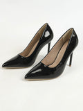 New Fashion Pointed High-Heeled Women's Banquet White Women's Large Size Shoes Single