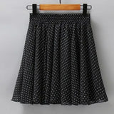 Women 28 Colors Fashion Simple Elastic Waist Summer Elegant Student Folds All-match Ulzzang Female Leisure Floral