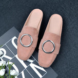 Bottom Round Half Slippers Women's Leisure Bag Head Retro Lazy Outside Wearing A Follower Muller Single Shoe Size