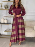 Women's Long Elegant T-Painted T-Shirted Dress Dress