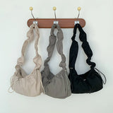 Ribbon Shirring String Shoulder BagOutfit