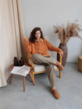 New Languid Languid Knitted Sweater Jacket For The Women's Autumn/Winter 2025 Languid Collar Knitted