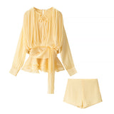 Temperament Lantern Dress Women's Spring New Short Skirt To Collect Irregular Lotus Leaf Edge