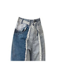 Women Straight Jeans Loose Fashion Patchwork Harajuku Aesthetic Pants Jeans For Women High Waist Wide Leg Denim 2023 New