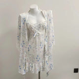 New Female Summer Crumbs With Cup Of Pajamas Pure Desire To Wear Slings Crumbs Printed Homewear