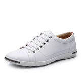 Zingj Men's Plus-Size Casual Shoes Fashion Breathable Leather Shoes Wenzhou Lace-Up Men's Shoes Shoes