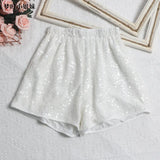 Details Are Good, There Are Libu Lililiang Shorts High Waist Broad Leg Trousers Tight Waist Leisure Light Skin Hot Pants
