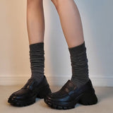 Thick Sole Height One-Legged Pedalle Pedal Shoes Women 2025 Autumn New Commute Fashion Single Shoes Small Leather