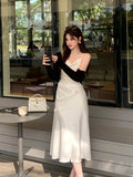 Xichun New Three-Dimensional Nail Flower High-Waisted Vertede Dress High-End Long Dress Female