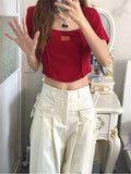 Women Casual Bandage Design Off White Cargo Pants 2023 Autumn High Waist Loose Harajuku Wide Leg Lace Up Mopping Trousers