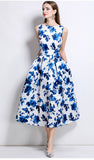 Tea Break Print Slings With Open Shoulder Dress Female Summer Sexy Hot Girl Holiday Beautiful