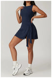 Tank Wrap Skort Tennis Dress- Outfit