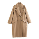 New Loose Double Buckle Dress Fashion Coat