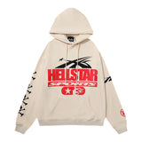 Printing Leisure Retro Tide Card Loose Hooded Sweaters For Men And