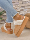 Bottom Bag Head Hair Cool Slippers Women After Loose Wearing Half Drag Plus Velvet Cotton Shoes