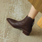 Winter New Small Short Boots Women Coarse And Single Boots Fashion Tips And Naked Boots Chelsea