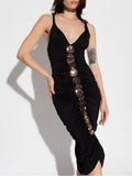 Autumn 2024 New Sexy Hanging Neck Babes Taut-Bumed Dress Evening Dress