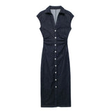 New Flute Dress Shirt Dress