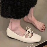 Bottom Spring And Autumn Square Head Silver Mary Jane Single Shoes Women's Shoes 2025 Spring French Small Red Gentle Casual