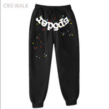 Fashion Hip Hop Print Sp5der Cobweb Hoodie Sweater Suit Men's