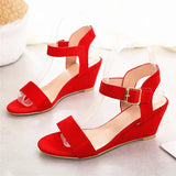 Zingj Women 2024 New Women's Summer Shoes Women's Slope High Heels