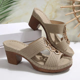Summer New Slope And Slippers Women's Shoes Large Thick And Fish Mouth Type Thick-Bottomed Slippers