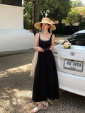 Xixi 13 Line 2025 Spring And Summer New French Retro Round Neck Temperament Sling Sling Dress