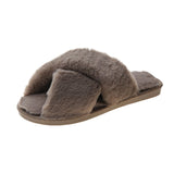 Women's Winter Indoor Cute Korean Version Of Futair Personality With Woolen Cotton Home Dormitory Hairy