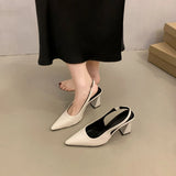 Temperament Baotou Sandals Women 2025 Summer New Korean Commuter Light Heels Paint Coarse Fashion Single