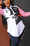 Autumn Blouse Shirt African Clothes Tops For Women Turn Down Collar Long Sleeve Blouses Casual Africa Clothing Shirts