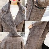 New 2025 Autumn And Winter Plus Thick Medium Long Imitation Lamb Hair Small Hair Coat